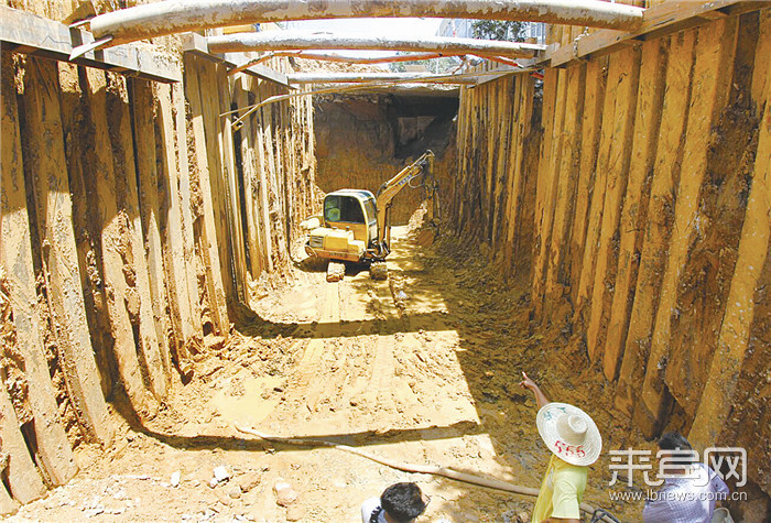 来宾市中南路雨污排水系统改造又推进